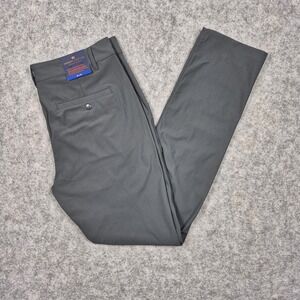 Modern Ambition Prestige Flexwarp Knit Pants 36x34 Gray Stretch Dress Casual